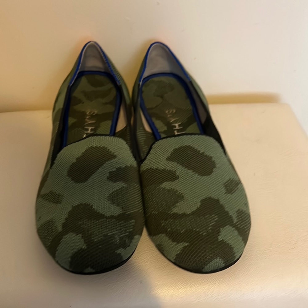 Rothy’s The Loafer in Green Camo discontinued color